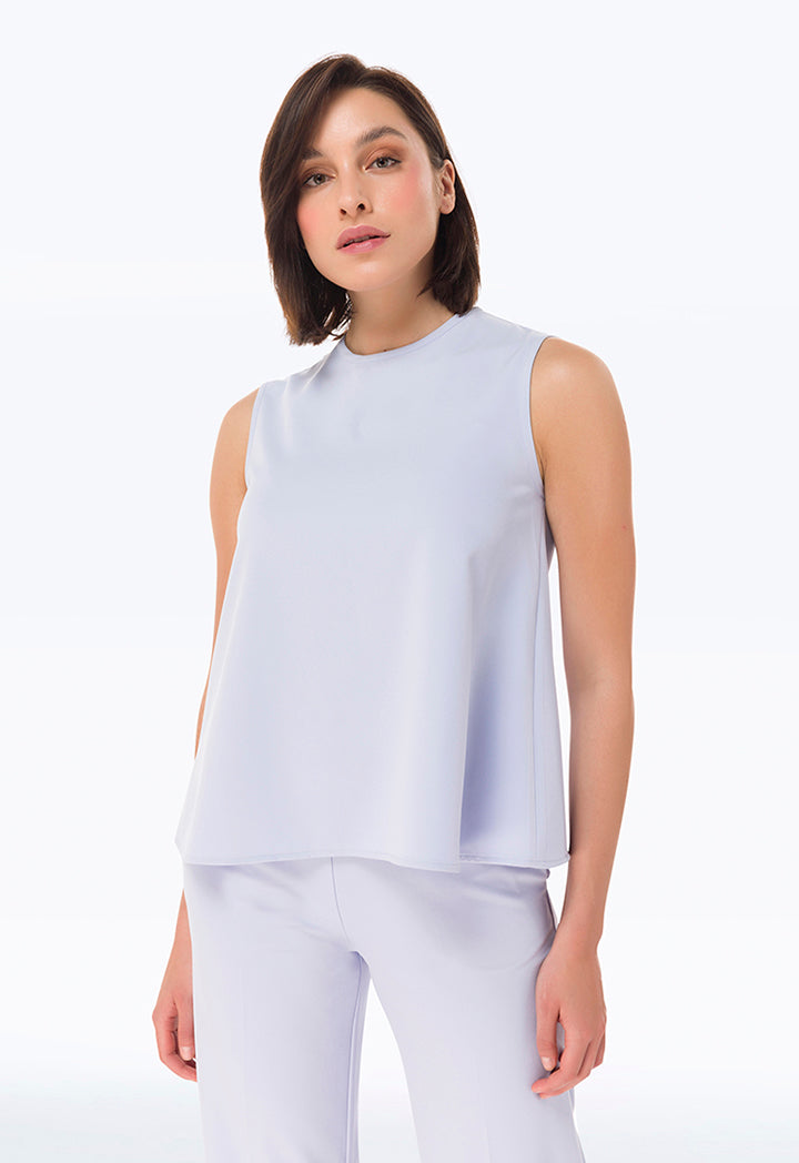 Solid Sleeveless Classic Top
