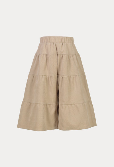 Tiered Corduroy Culottes