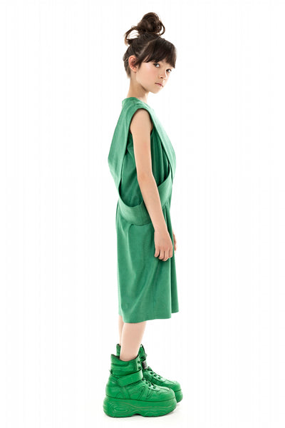 NINJA BELT GREEN DRESS