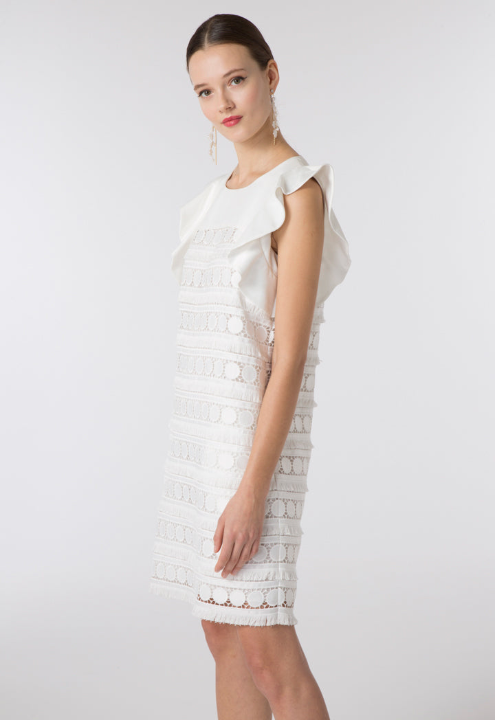 Geometric Lace Dress