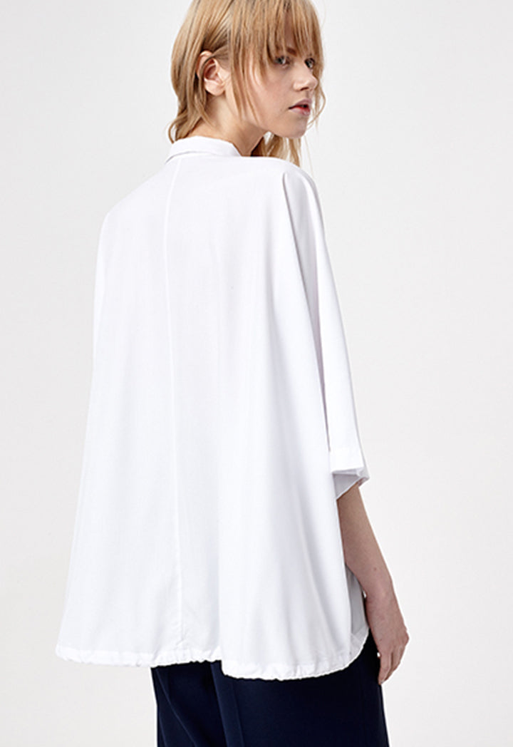 White Oversized Shirt - Fresqa