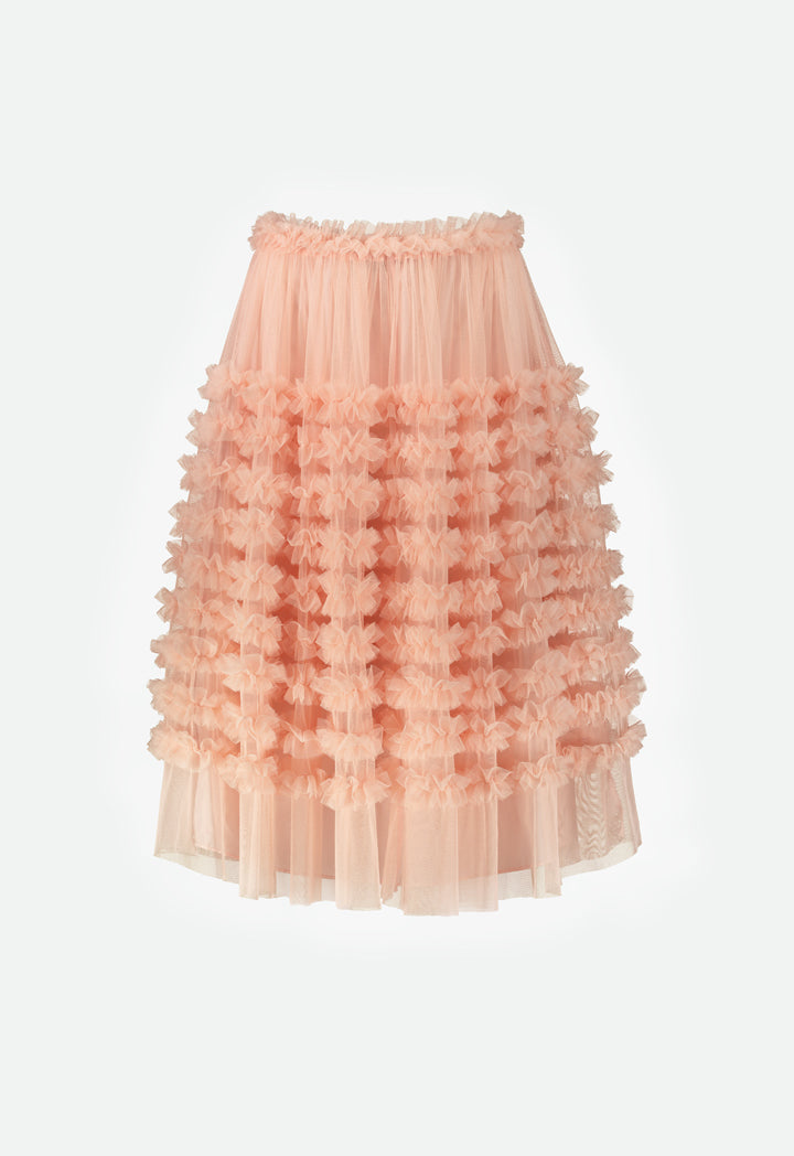 Ruffled Tulle Skirt