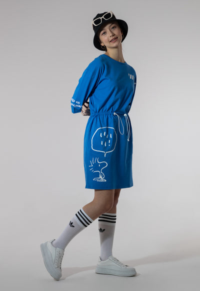 Snoopy Dress With Elasticated Waist