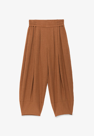 Slanted Hem Wide Leg Trouser