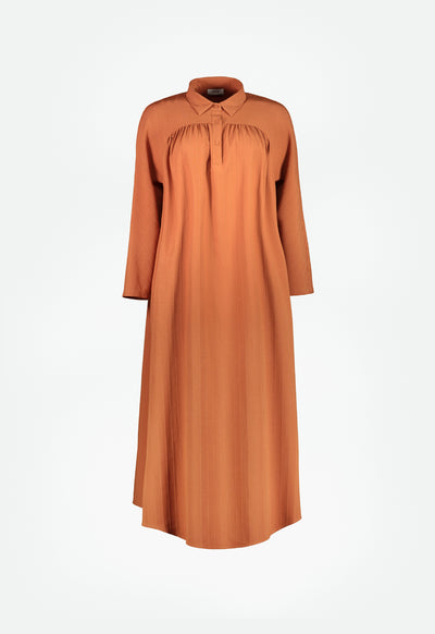 Rust Collar Dress