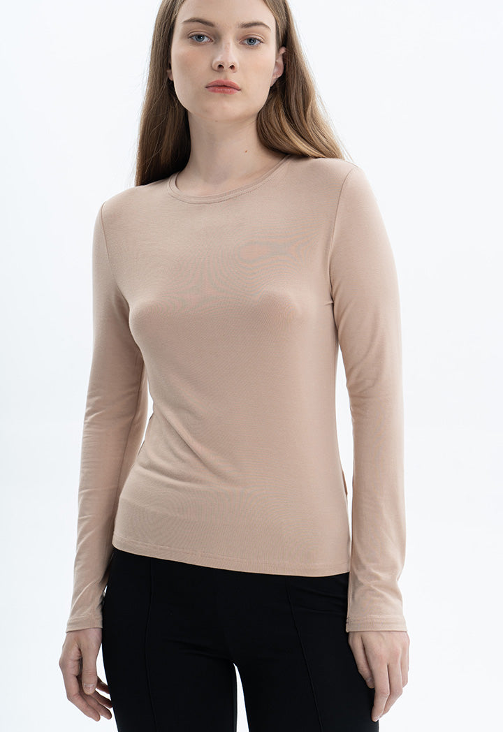 Long Sleeve Basic Solid Top