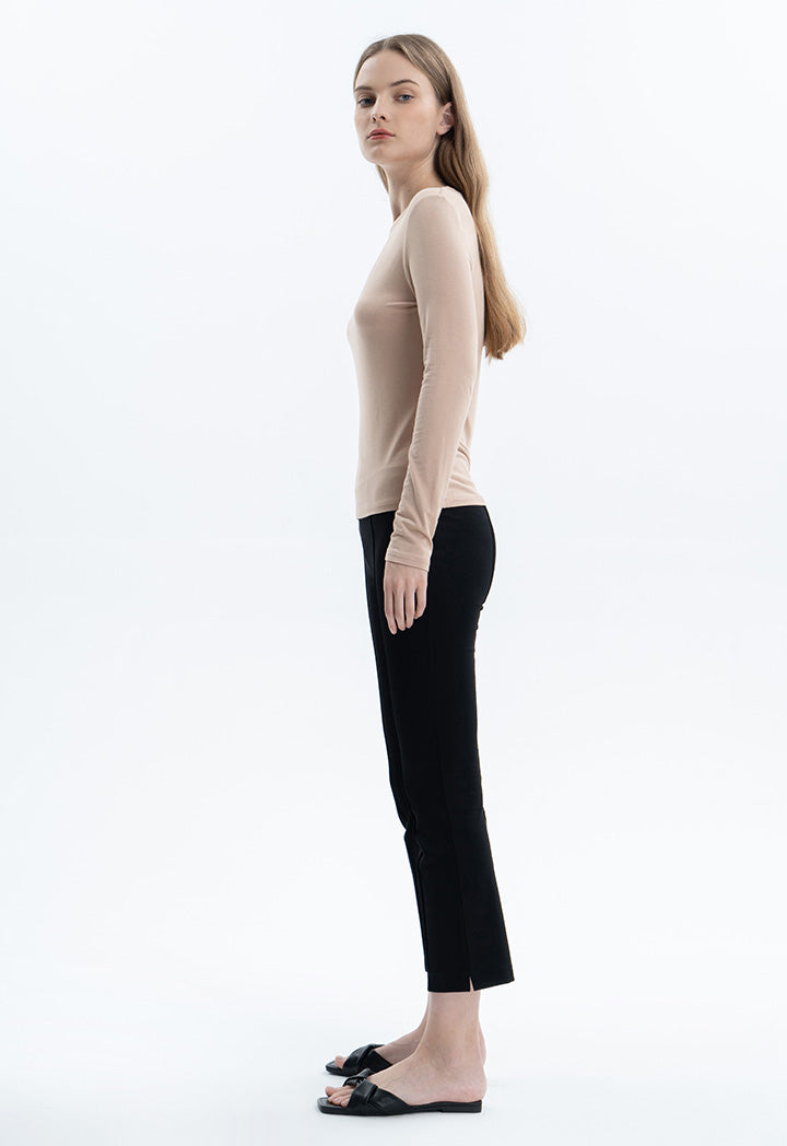 Long Sleeve Basic Solid Top