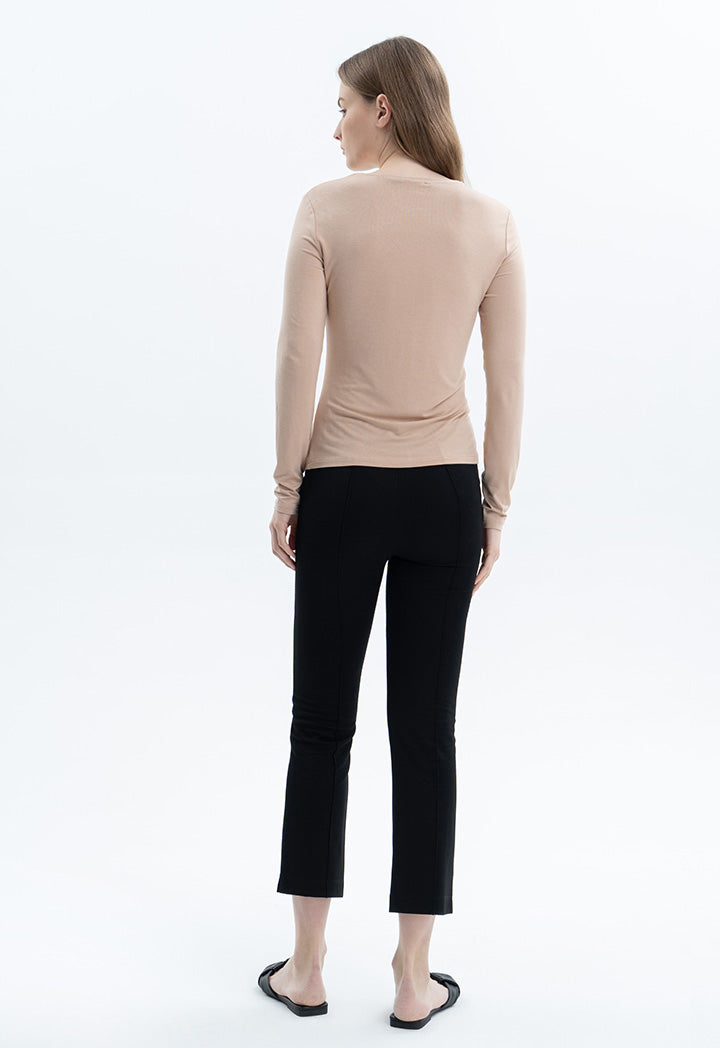 Long Sleeve Basic Solid Top