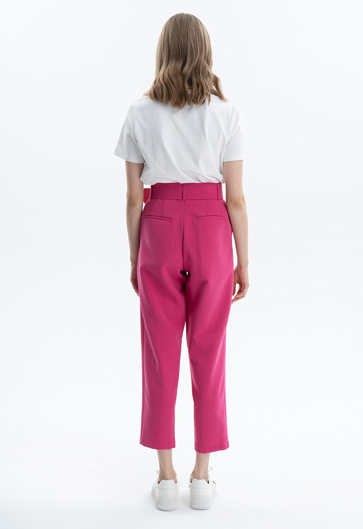 Solid Trouser with Belt