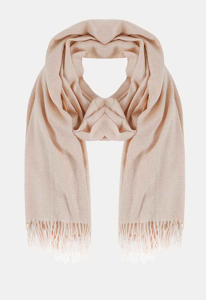 Plain Winter Scarf With Fringes