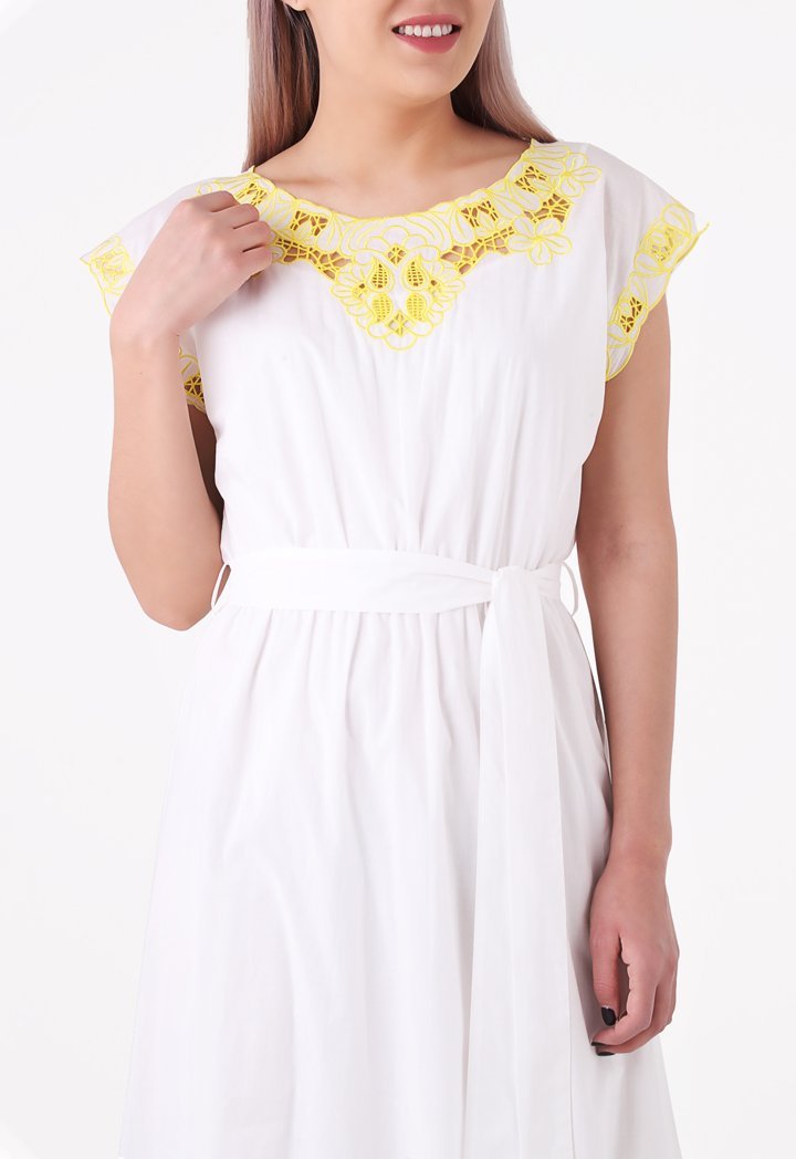 Embroidered Cotton Dress