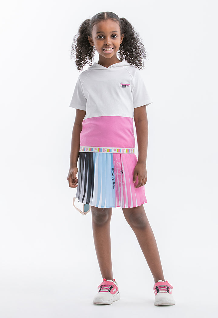 Powerpuff Girls Colorful Pleated Skirt