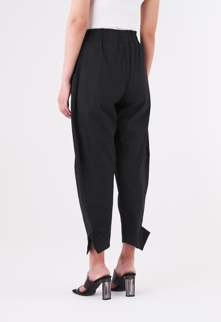 Elastic Back Waist Peg Leg Trouser