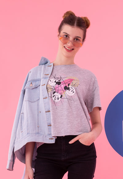 Minnie Mouse Melanged Fashion T-Shirt
