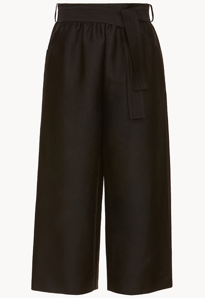 Solid Black Culottes